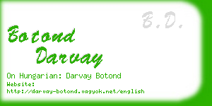 botond darvay business card